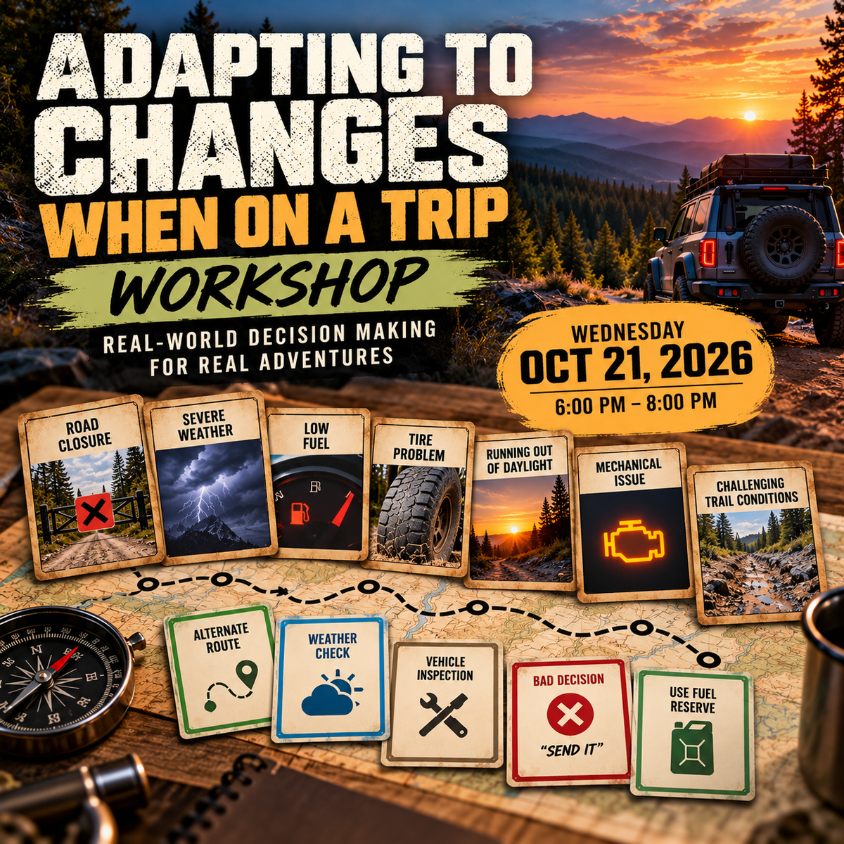 Adapting to Changes When on a Trip Workshop - October 21, 2026