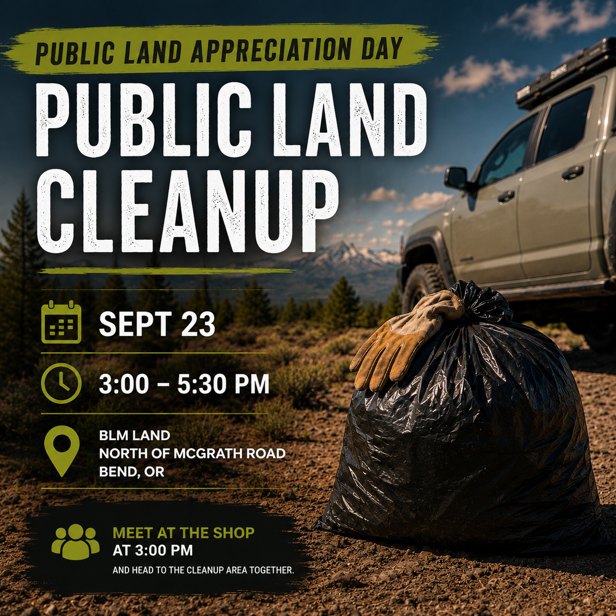 Public Land Clean-Up September 23, 2026